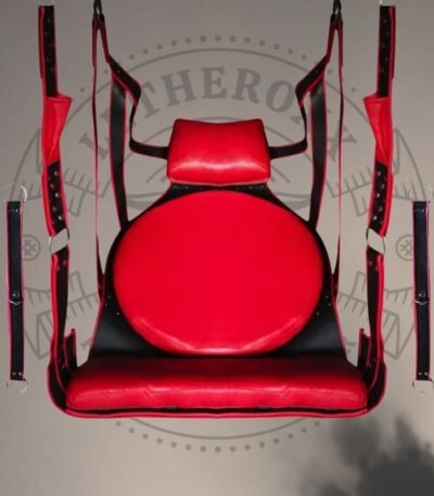 Red Leather Adult Sling Swing