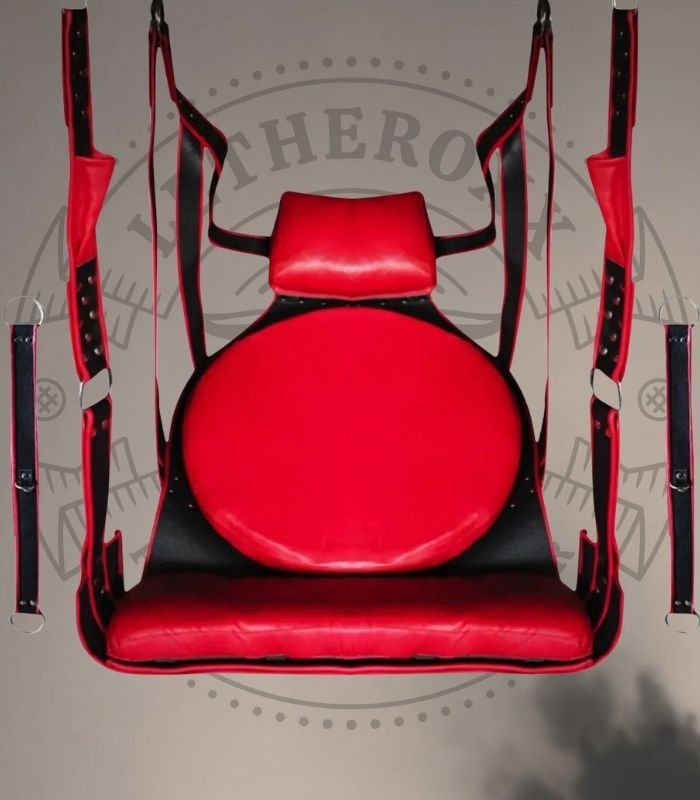 Red Leather Adult Sling Swing