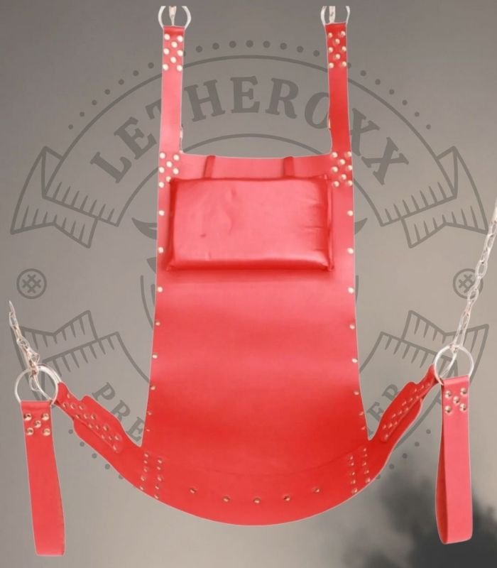 Red Leather Heavy-Duty Adult Sling