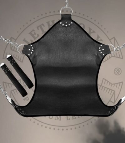 Black Leather BDSM Swing