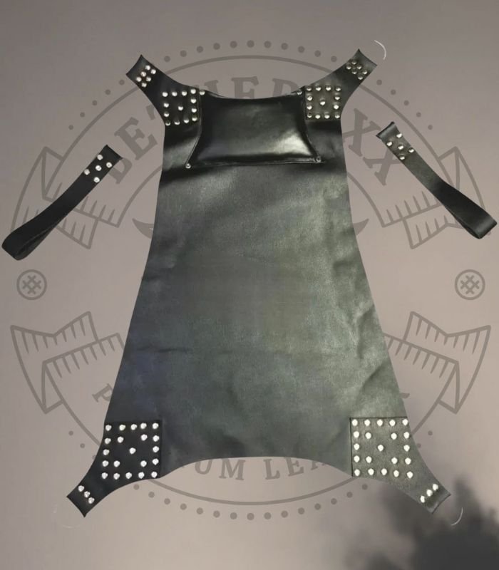 Black Leather BDSM Sling