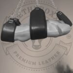 Luxury Black Leather Sex Sling