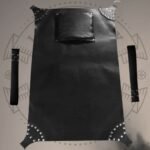 Premium Black Leather Bondage Sling