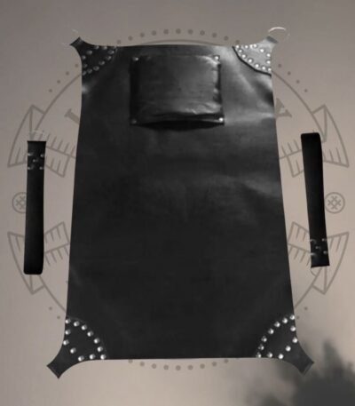 Premium Black Leather Bondage Sling
