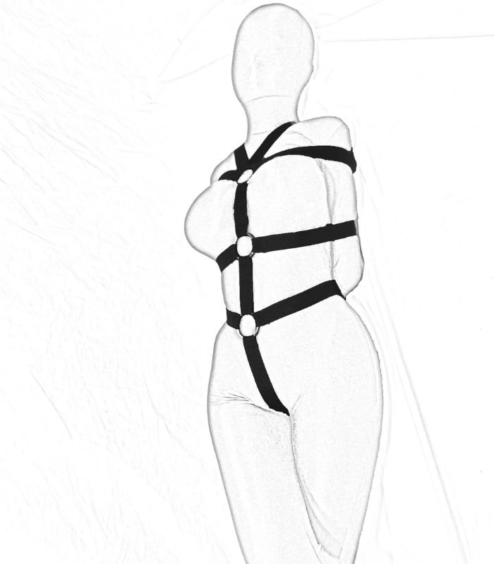 Box-Tie Bondage Harness