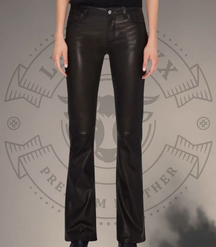 Bootcut Leather Pants