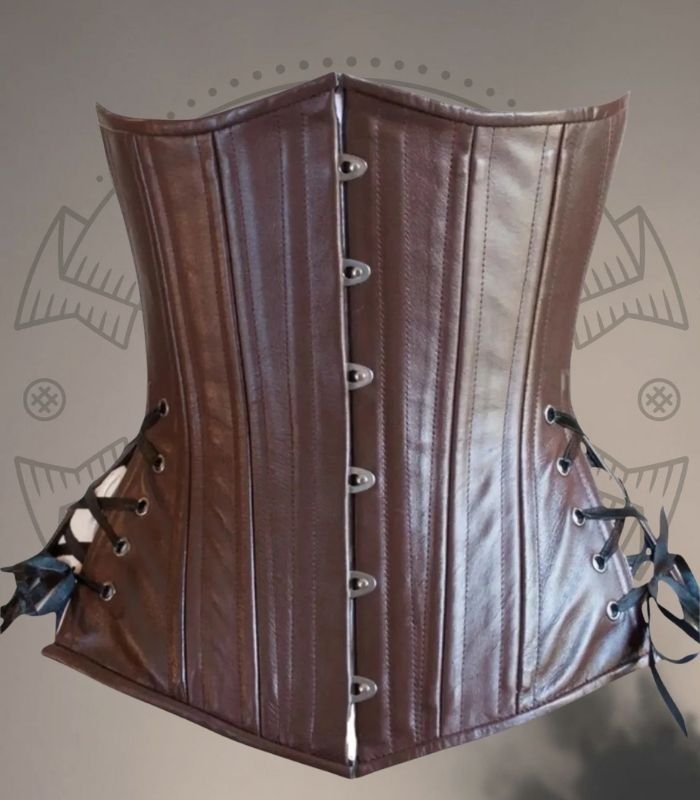 Brown Leather Corset