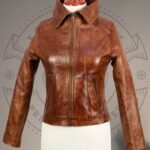 Distressed Leather Jacket