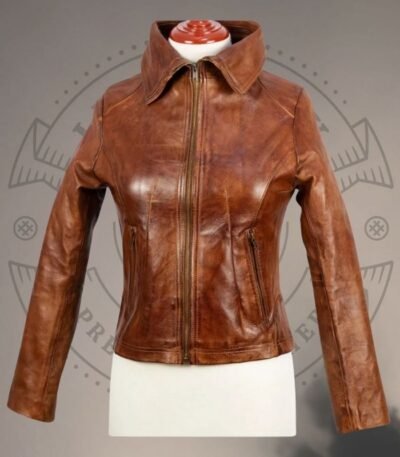 Distressed Leather Jacket