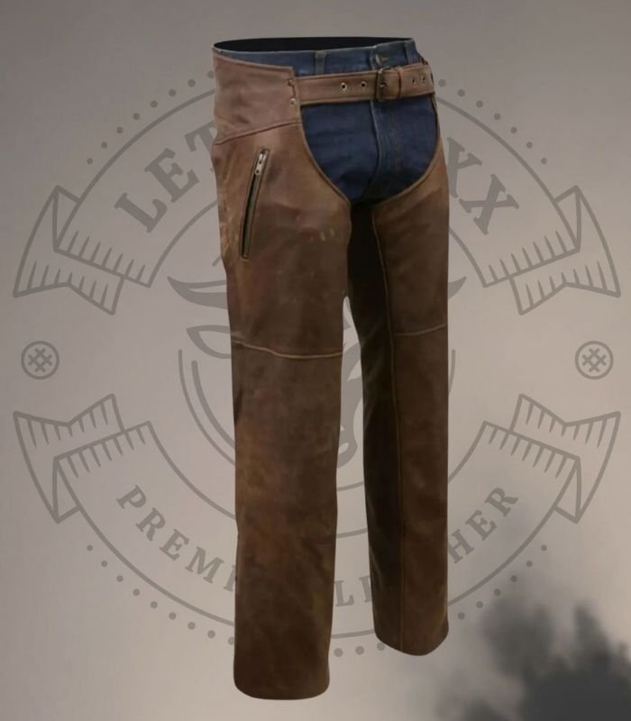 Leather Biker Chaps