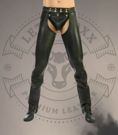 Leather Biker Chaps