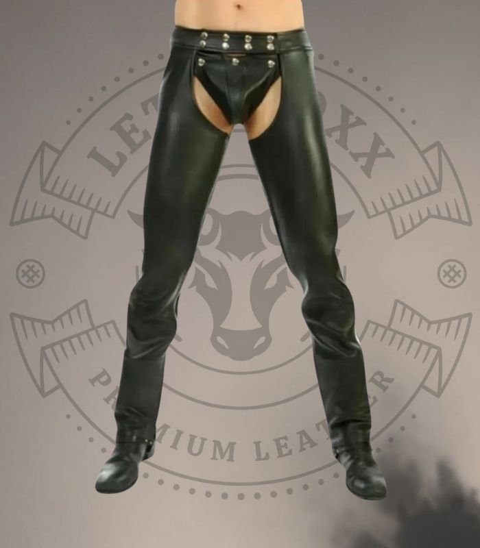 Leather Biker Chaps