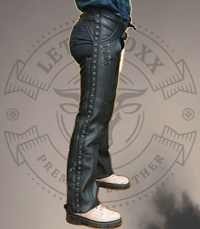 Leather Biker Chaps (1) Leather Biker Chaps