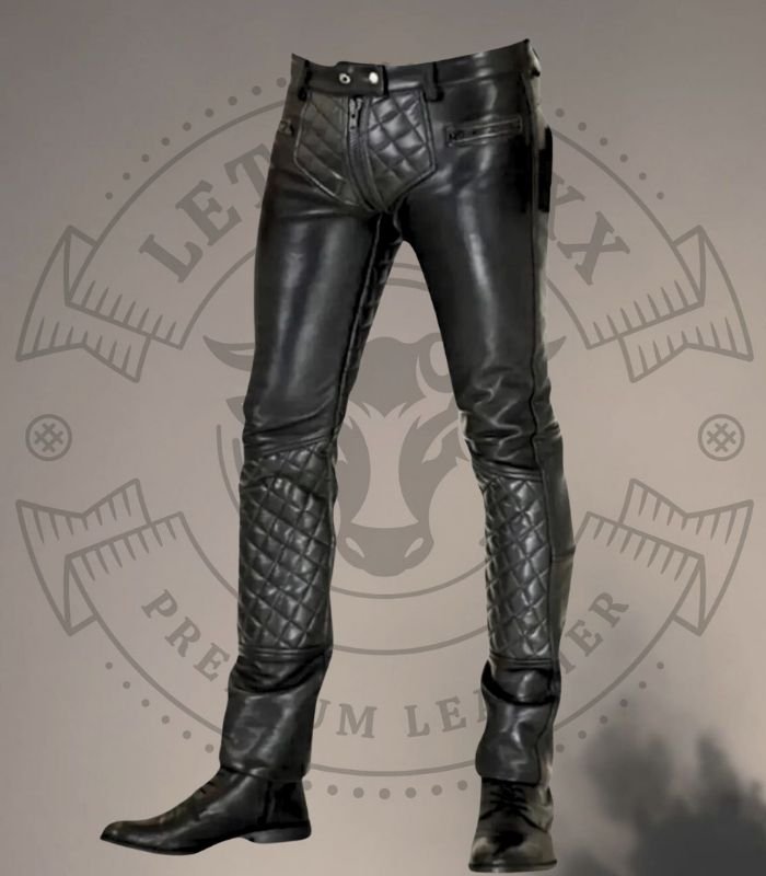 Leather Biker Pants