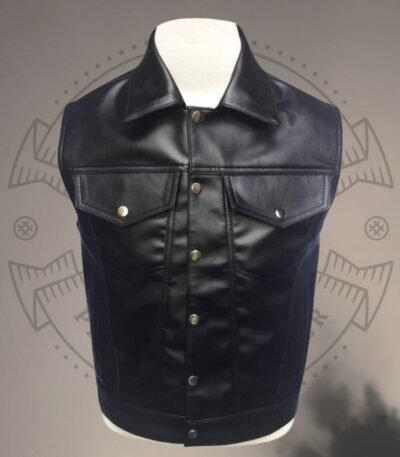 Leather Biker Vest