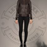Leather Bomber Jacket
