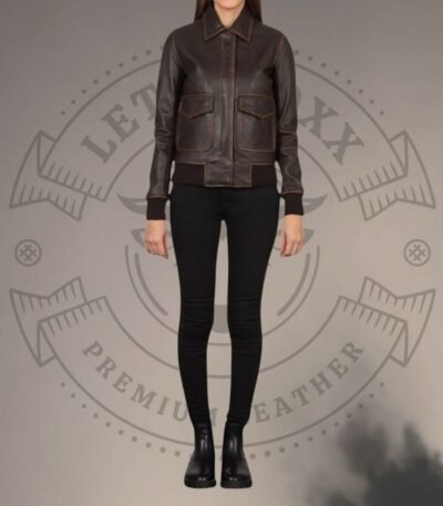 Leather Bomber Jacket