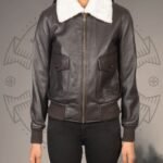 Leather Bomber Jacket