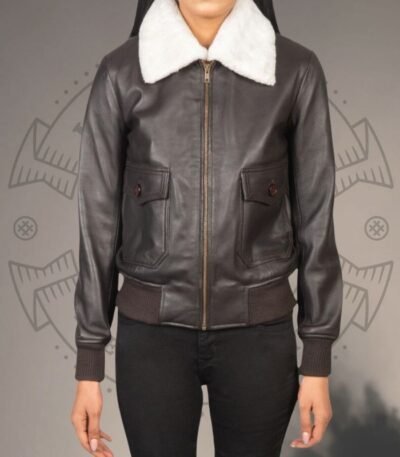 Leather Bomber Jacket