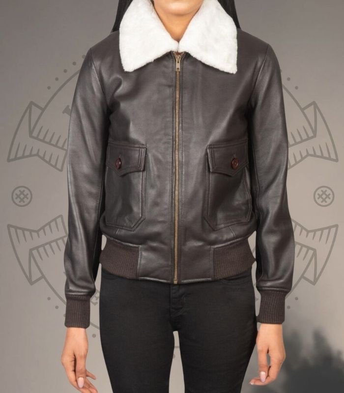 Leather Bomber Jacket