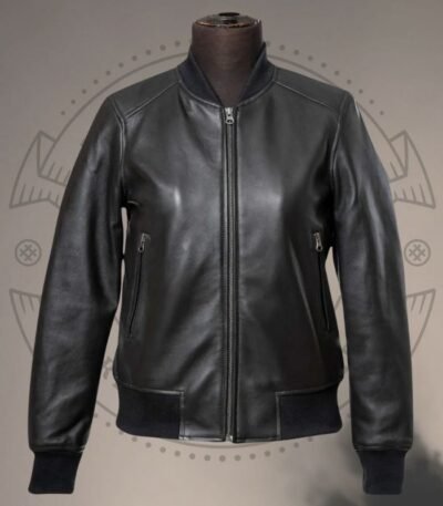 Leather Bomber Jacket