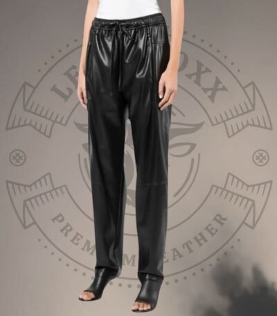 Leather Jogger Pants
