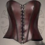Maroon Leather Corset