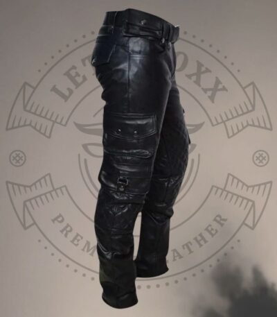 Quilted Leather Pants