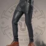 Zipper Leather Pants