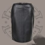 Women’s Black Leather Pencil Skirt