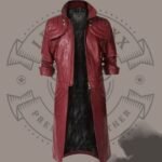 Premium Handmade Leather Trench Coat – Halloween Costume