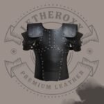 Black Medieval Leather Chest Armor – Adjustable Breastplate