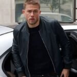 Charlie Hunnam Classic Black Leather Jacket