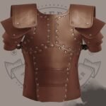 Classic Brown Leather Medieval Chest Armor – Cosplay Costume